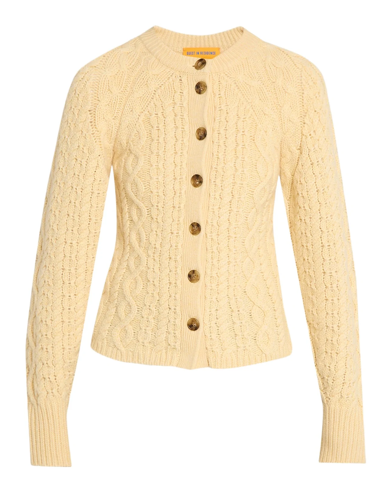 Sculpted Cashmere-Wool Cable-Knit Cardigan Sculpted Cashmere-Wool Cable-Knit Cardigan