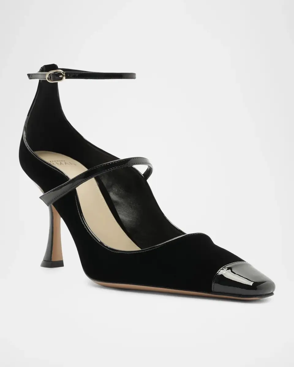 Alexandre Birman 85mm Tita Wave Velvet Pumps | Thumbnail 2 Alexandre Birman 85mm Tita Wave Velvet Pumps | Thumbnail 2