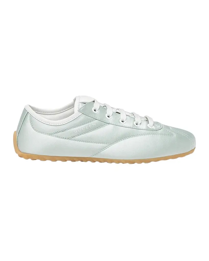 Alexander McQueen Boxe Satin Low-Top Sneakers