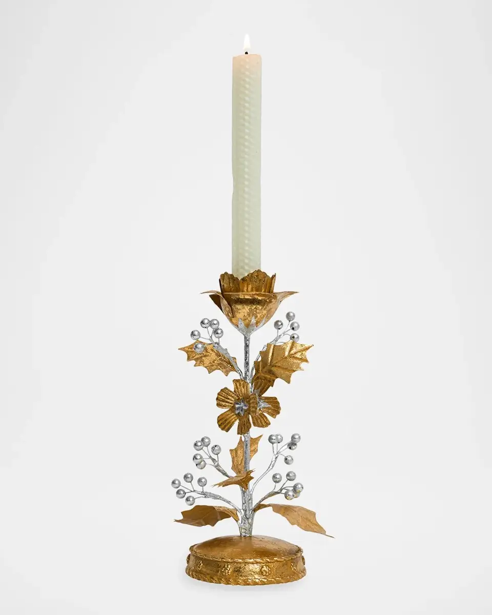 Juliska Forest Walk Holly 9" Candlestick | Thumbnail 2 Juliska Forest Walk Holly 9" Candlestick | Thumbnail 2