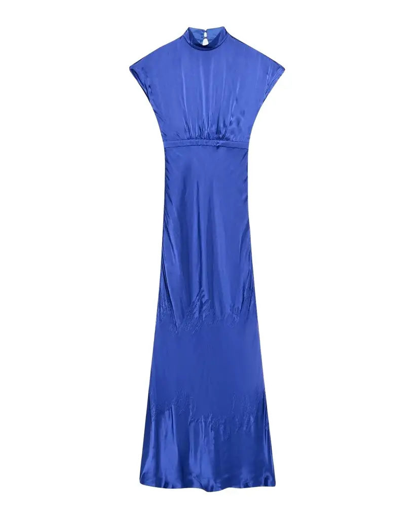 Saloni Fabienne Silk Long Dress
