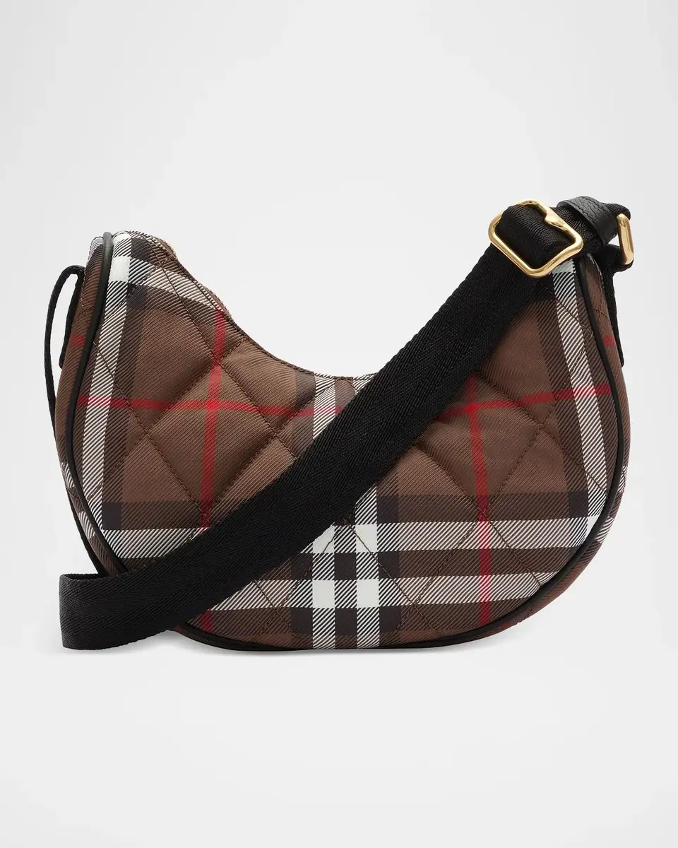 Burberry Horseshoe Quilted Check Crossbody Bag | Thumbnail 3 Burberry Horseshoe Quilted Check Crossbody Bag | Thumbnail 3