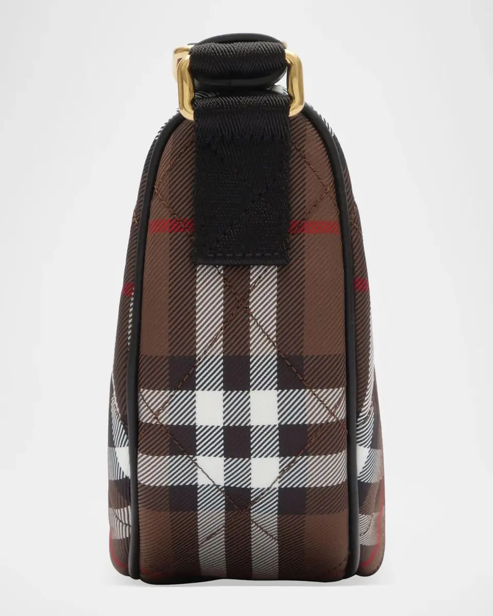 Burberry Horseshoe Quilted Check Crossbody Bag | Thumbnail 5 Burberry Horseshoe Quilted Check Crossbody Bag | Thumbnail 5