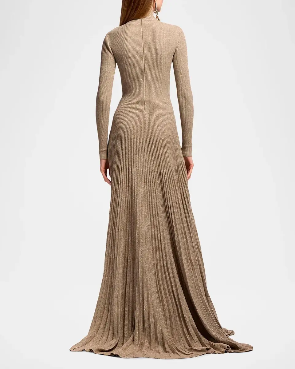 Ralph Lauren Collection Turtleneck Sweater Evening Dress | Thumbnail 3