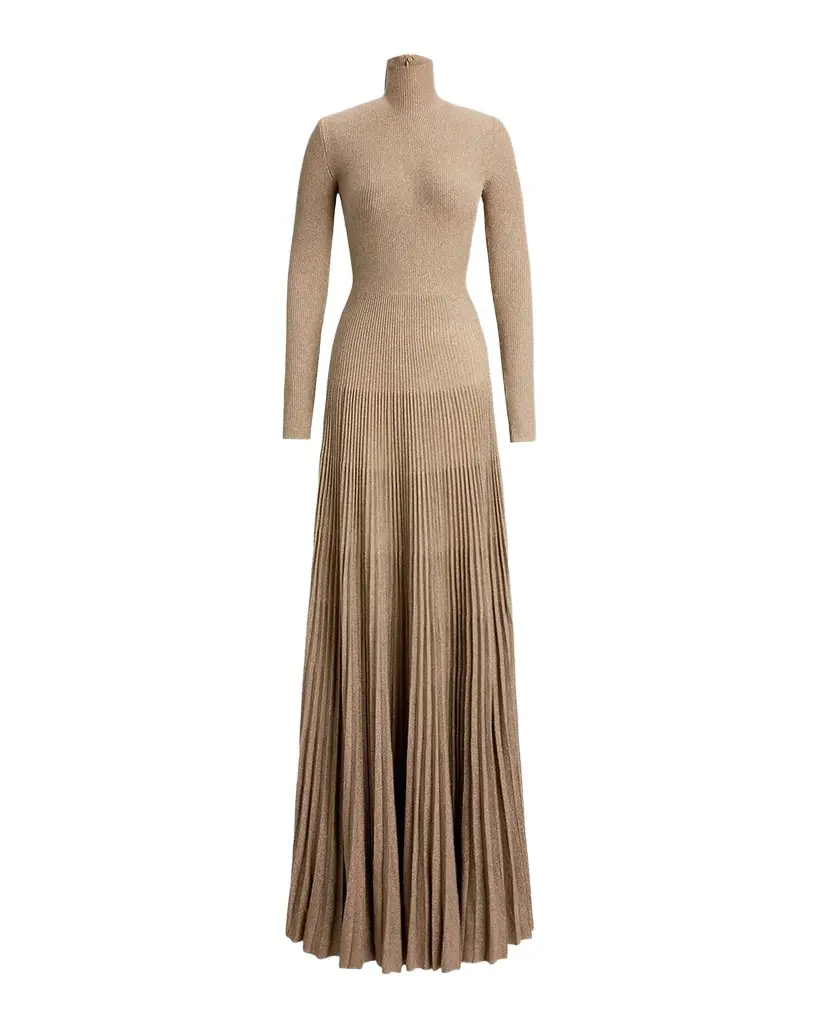 Ralph Lauren Collection Turtleneck Sweater Evening Dress | Image 1 Ralph Lauren Collection Turtleneck Sweater Evening Dress | Image 1