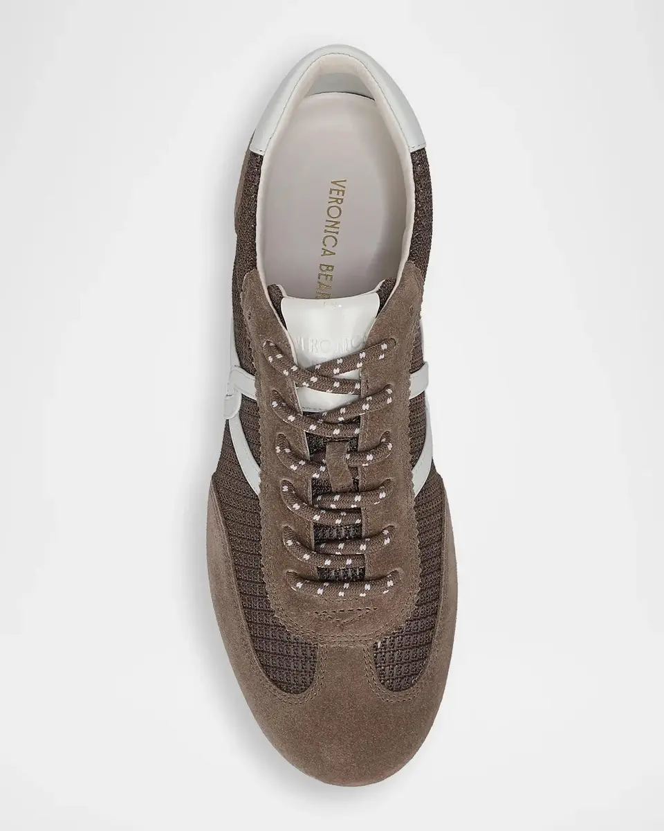 Veronica Beard Riviera Mesh and Leather Low-Top Sneakers | Thumbnail 4