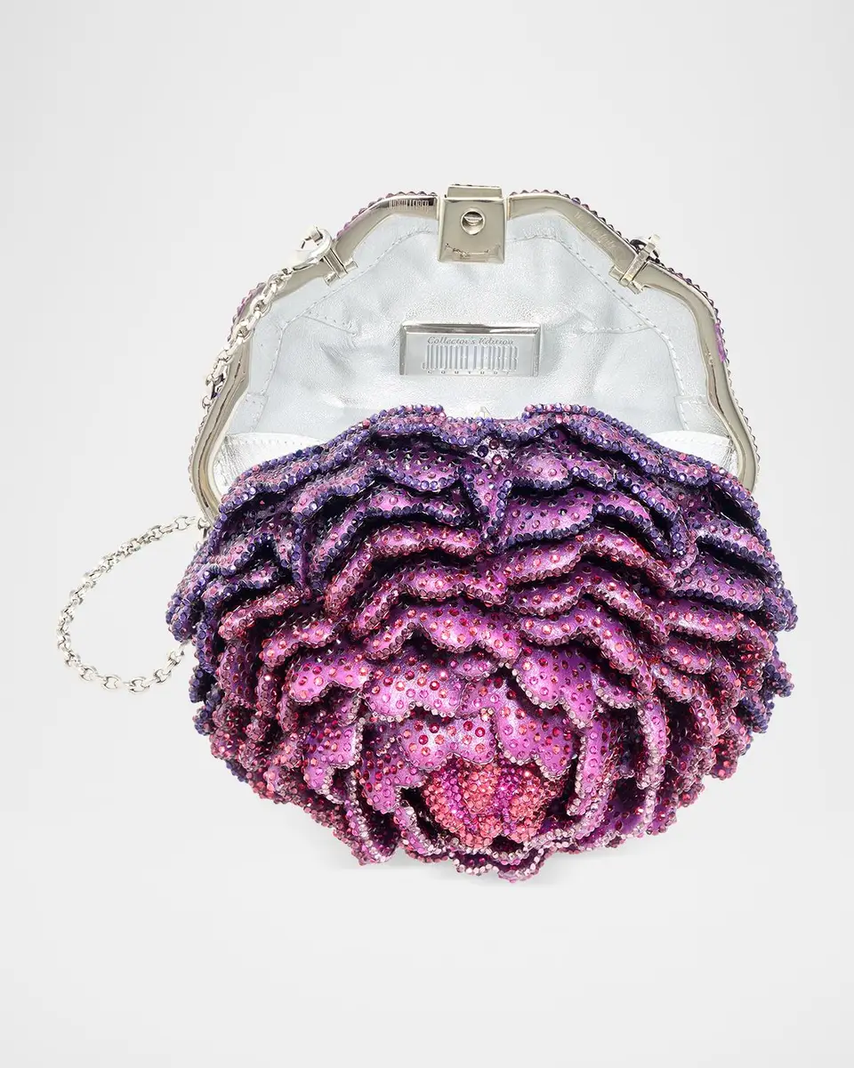 Judith Leiber Couture Belladonna Peony Crystal Clutch Bag | Thumbnail 2