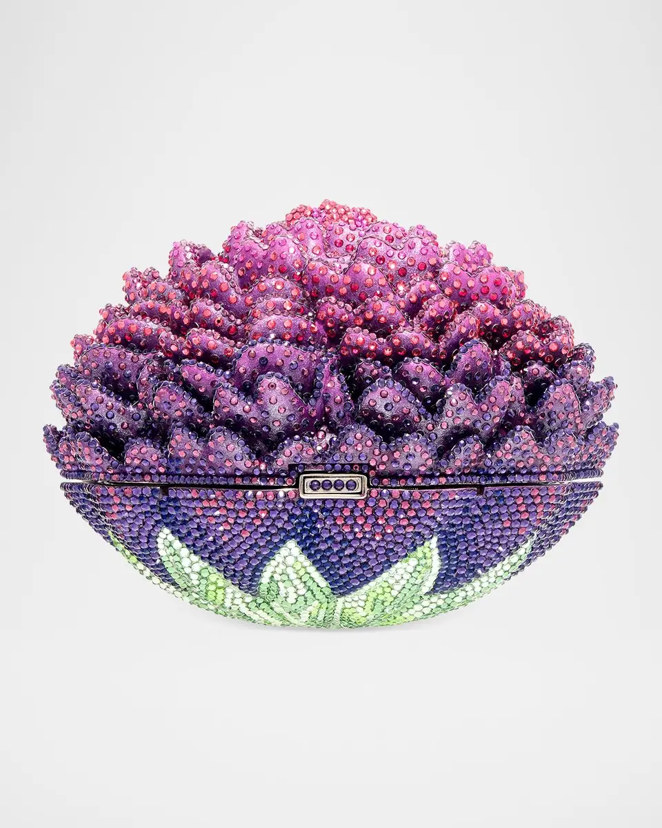 Judith Leiber Couture Belladonna Peony Crystal Clutch Bag | Thumbnail 3