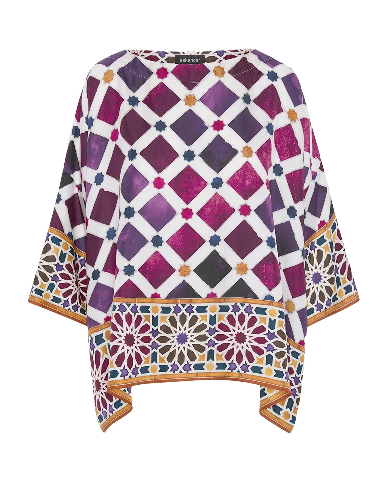 Eskandar Wide Bateau Neck T-Shirt - Mid Plus Length