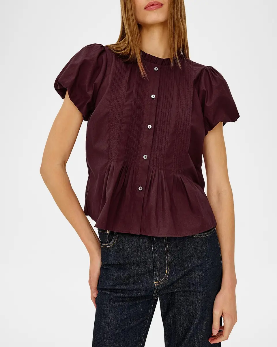RAILS Pepper Cotton Poplin Puff-Sleeve Shirt | Thumbnail 4 RAILS Pepper Cotton Poplin Puff-Sleeve Shirt | Thumbnail 4