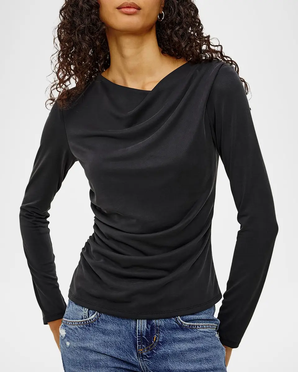 RAILS Issel Draped Jersey Top | Thumbnail 4 RAILS Issel Draped Jersey Top | Thumbnail 4