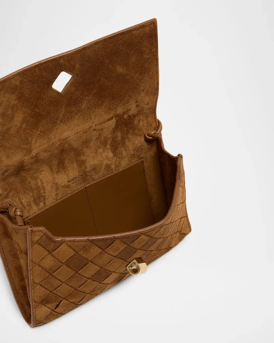 Bottega Veneta Andiamo Leather Wallet-On-Chain | Thumbnail 4