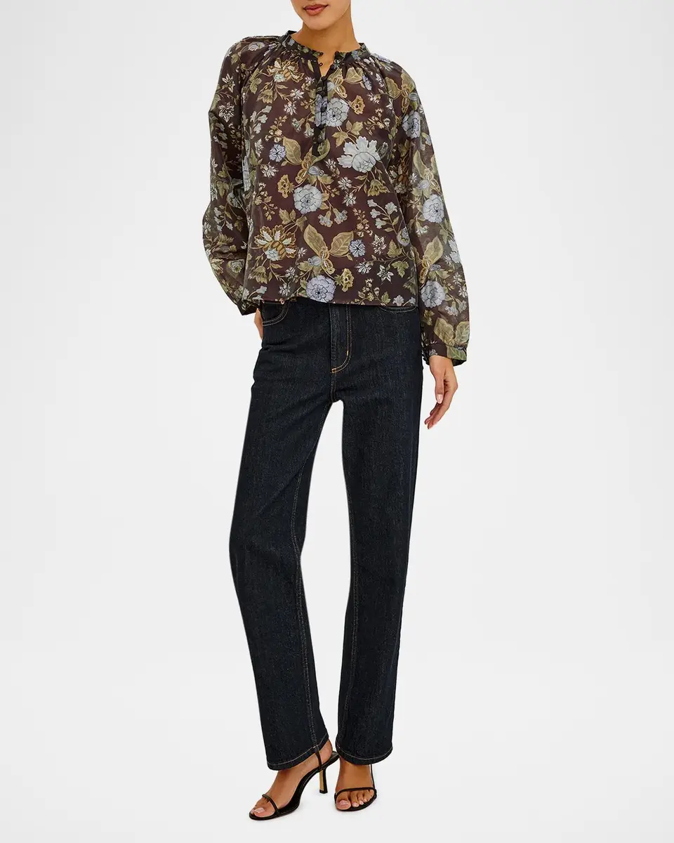RAILS Tali Floral Band-Collar Shirt | Thumbnail 2 RAILS Tali Floral Band-Collar Shirt | Thumbnail 2