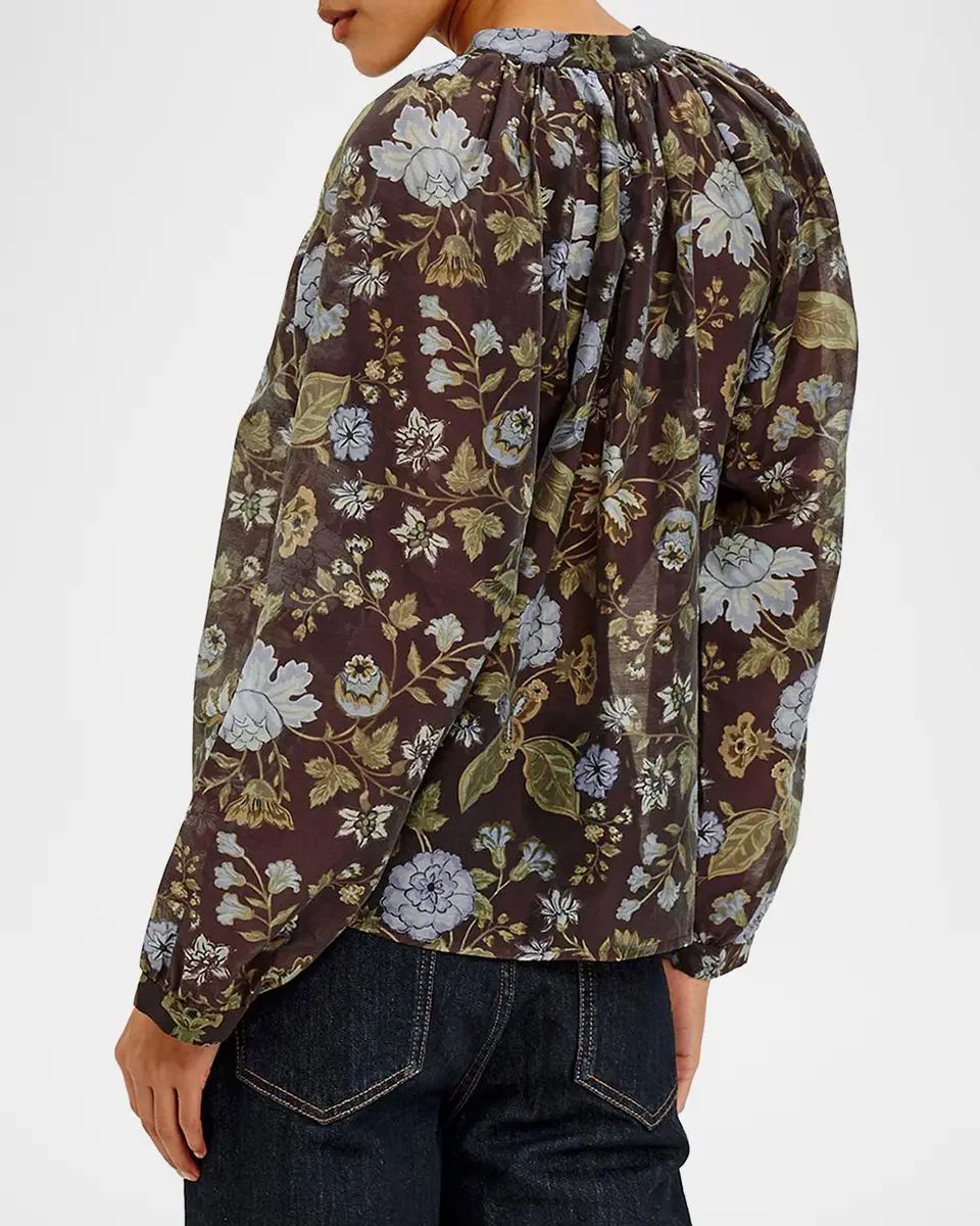RAILS Tali Floral Band-Collar Shirt | Thumbnail 3 RAILS Tali Floral Band-Collar Shirt | Thumbnail 3