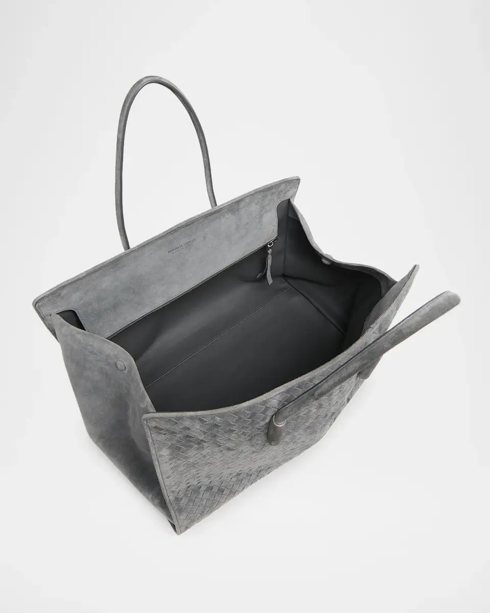 Bottega Veneta Barbara Large Suede Tote Bag | Thumbnail 3 Bottega Veneta Barbara Large Suede Tote Bag | Thumbnail 3