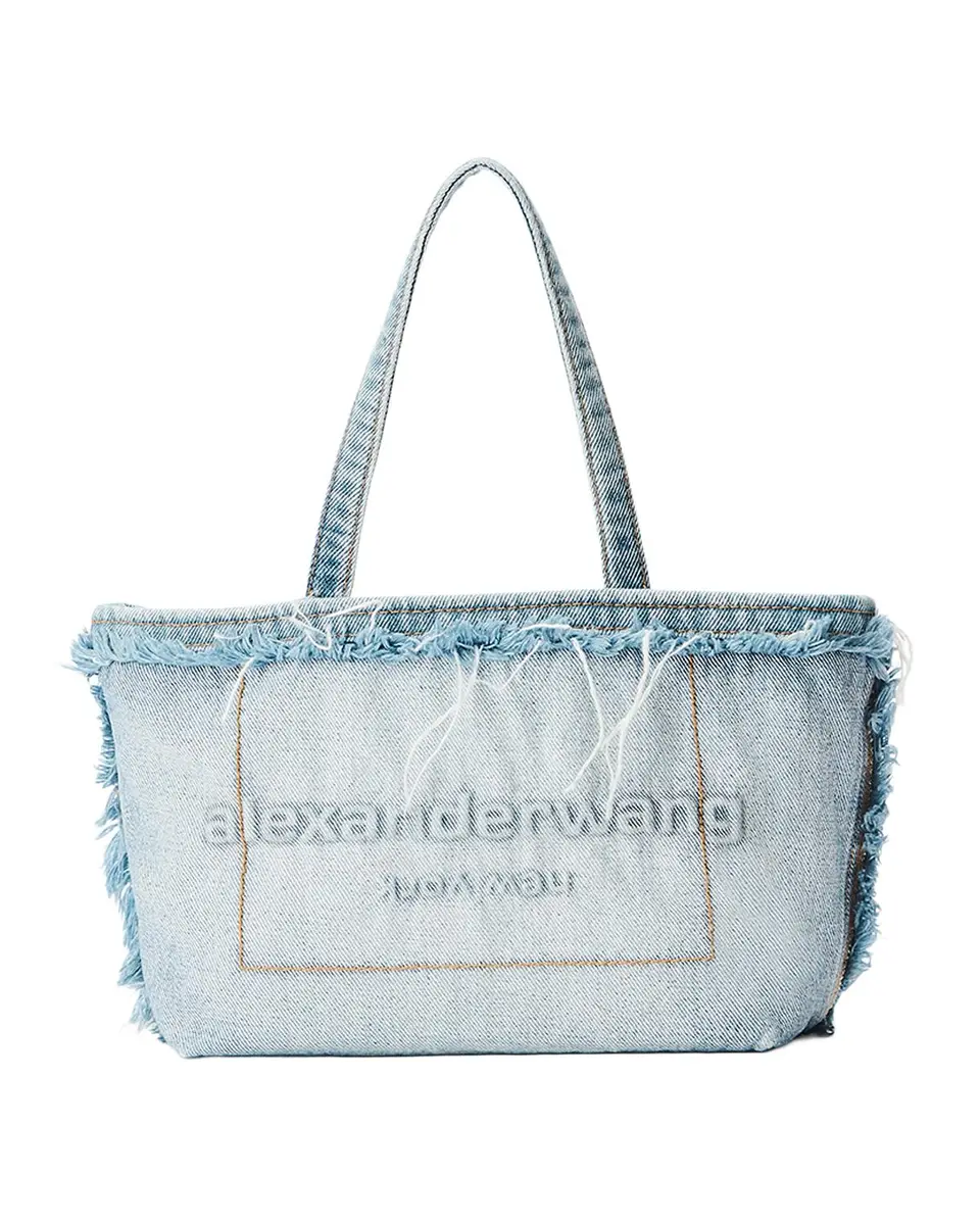 Alexander Wang Punch Small Denim Tote Bag | Thumbnail 3 Alexander Wang Punch Small Denim Tote Bag | Thumbnail 3