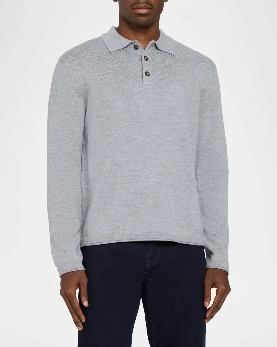 Joe's Jeans Men's Merino Wool Polo Sweater | Thumbnail 4 Joe's Jeans Men's Merino Wool Polo Sweater | Thumbnail 4