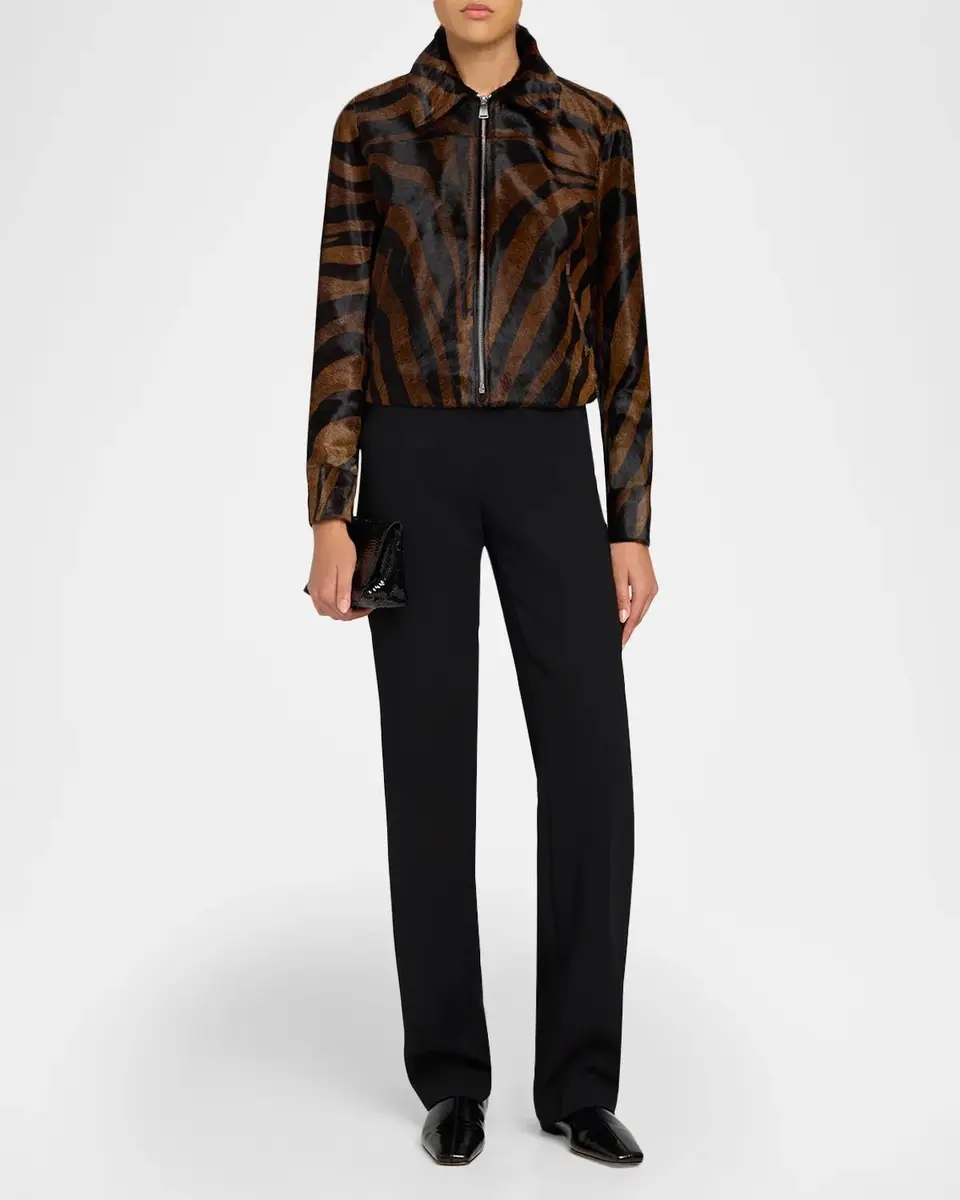 Simkhai Daria Zebra Calf Hair Jacket | Thumbnail 2 Simkhai Daria Zebra Calf Hair Jacket | Thumbnail 2
