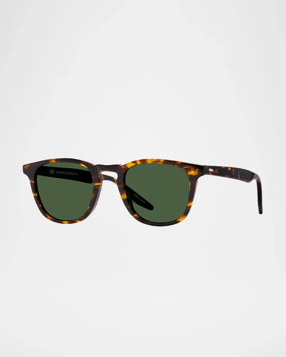 BARTON PERREIRA Men's Dino Keyhole-Bridge Rounded Square Sunglasses | Thumbnail 3 BARTON PERREIRA Men's Dino Keyhole-Bridge Rounded Square Sunglasses | Thumbnail 3