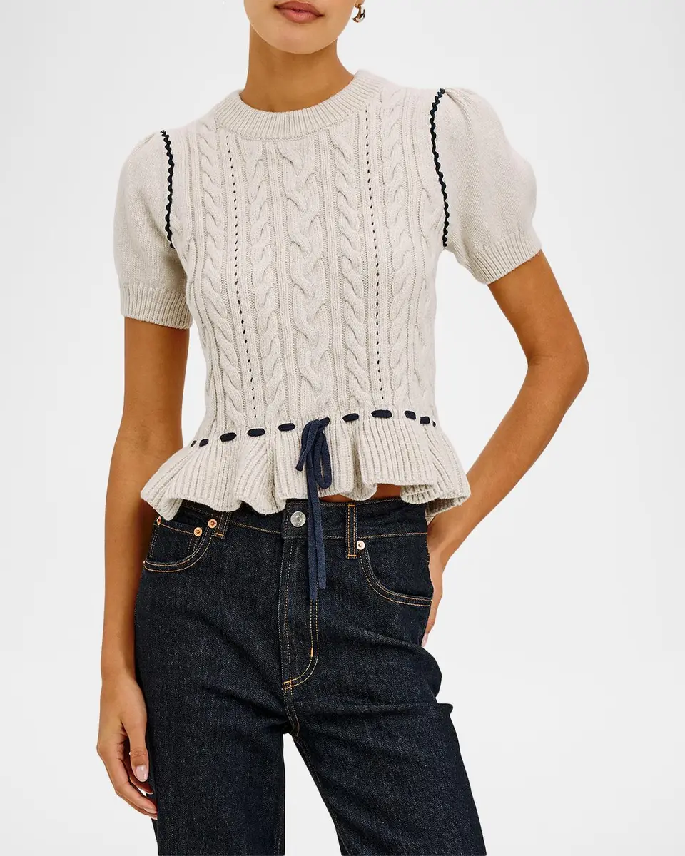 RAILS Chandri Drawstring Peplum Sweater | Thumbnail 4 RAILS Chandri Drawstring Peplum Sweater | Thumbnail 4