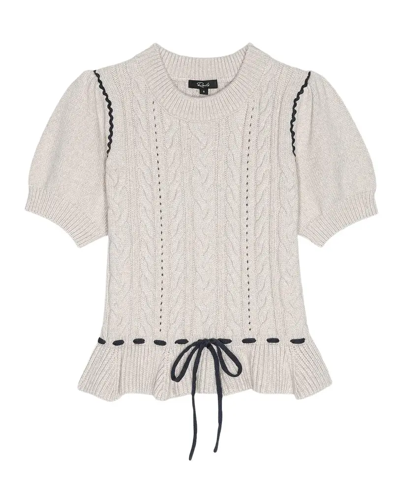 RAILS Chandri Drawstring Peplum Sweater