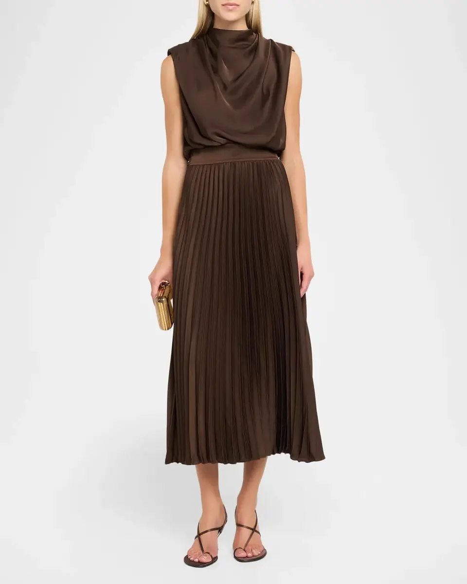 Ramy Brook Farah Satin Midi Dress | Thumbnail 2 Ramy Brook Farah Satin Midi Dress | Thumbnail 2