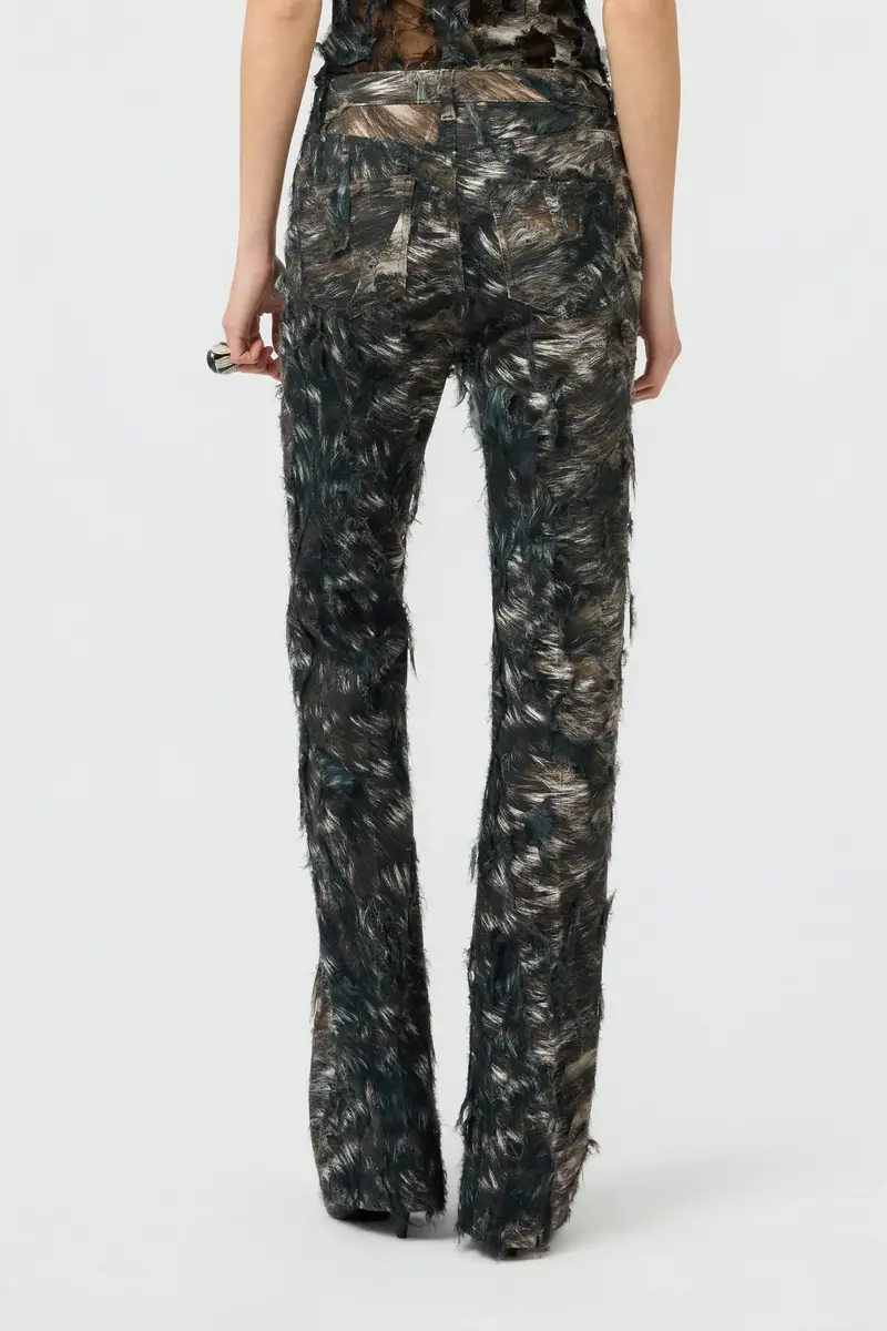 Roberto Cavalli Silver Fur Print Jeans | Thumbnail 3 Roberto Cavalli Silver Fur Print Jeans | Thumbnail 3
