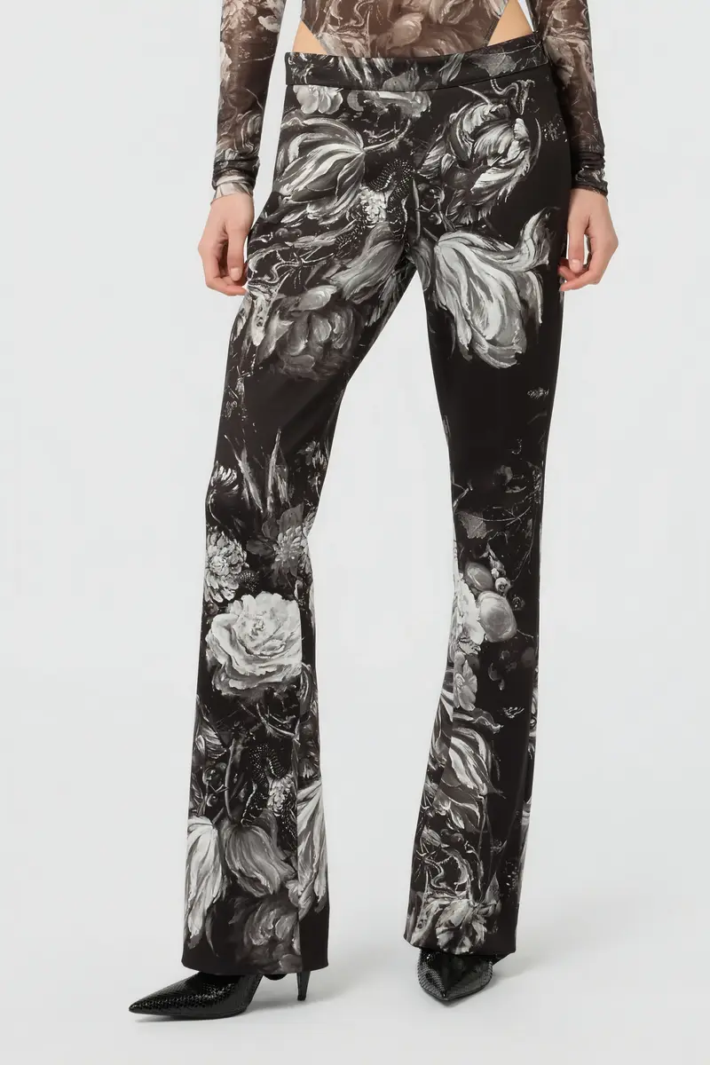 Roberto Cavalli Fiammingo Flowers Print Trousers | Thumbnail 2 Roberto Cavalli Fiammingo Flowers Print Trousers | Thumbnail 2
