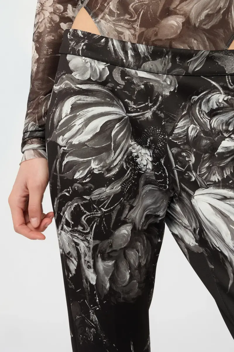 Roberto Cavalli Fiammingo Flowers Print Trousers | Thumbnail 4 Roberto Cavalli Fiammingo Flowers Print Trousers | Thumbnail 4