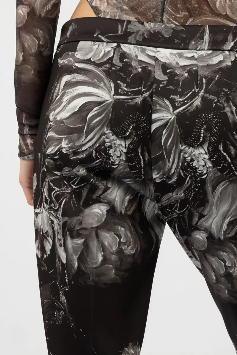 Roberto Cavalli Fiammingo Flowers Print Trousers | Thumbnail 5 Roberto Cavalli Fiammingo Flowers Print Trousers | Thumbnail 5