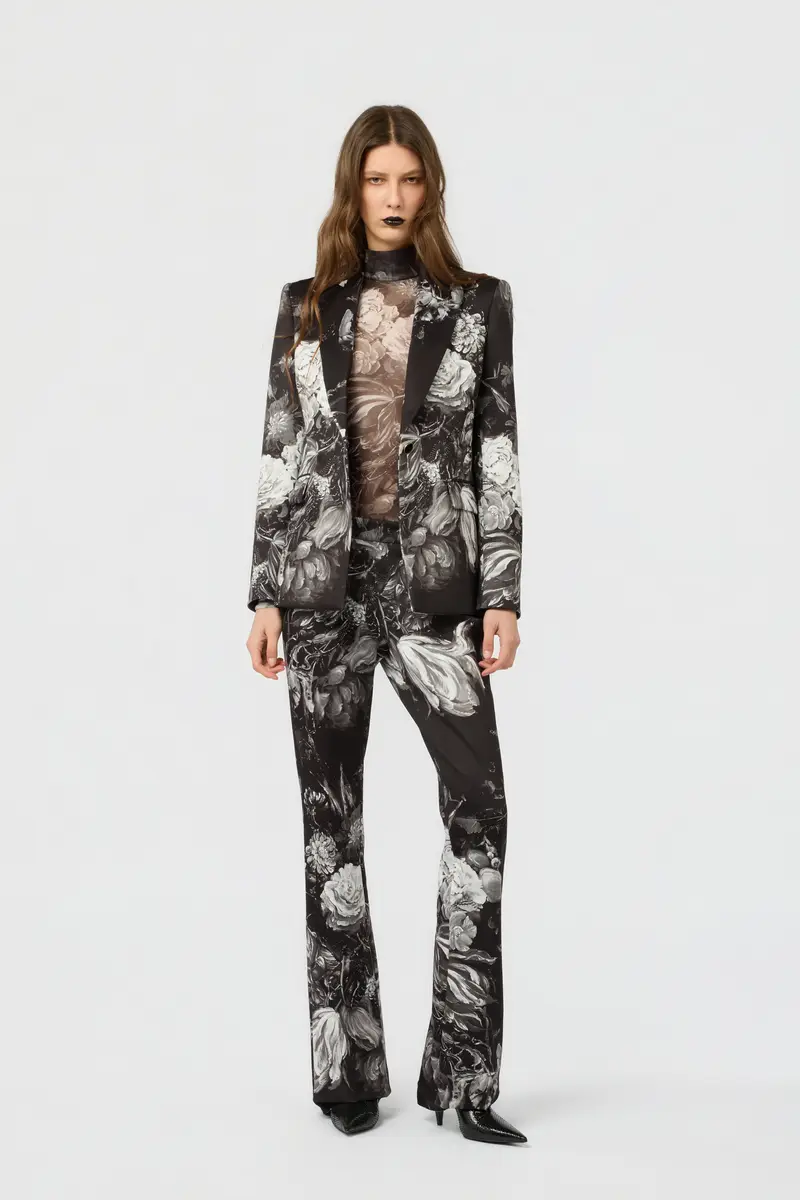 Roberto Cavalli Fiammingo Flowers Print Trousers | Thumbnail 6 Roberto Cavalli Fiammingo Flowers Print Trousers | Thumbnail 6