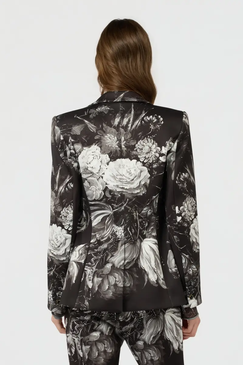 Roberto Cavalli Fiammingo Flowers Print Jacket | Thumbnail 3 Roberto Cavalli Fiammingo Flowers Print Jacket | Thumbnail 3