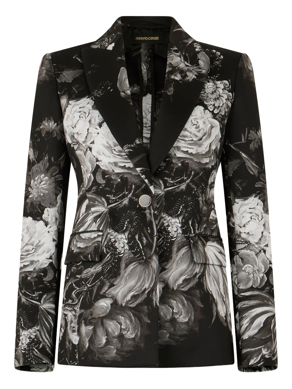 Roberto Cavalli Fiammingo Flowers Print Jacket