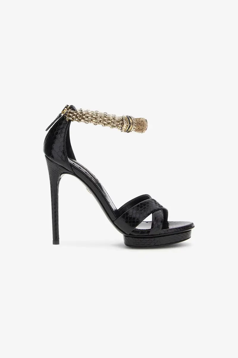 Roberto Cavalli Panther-head high-heel sandals | Thumbnail 2