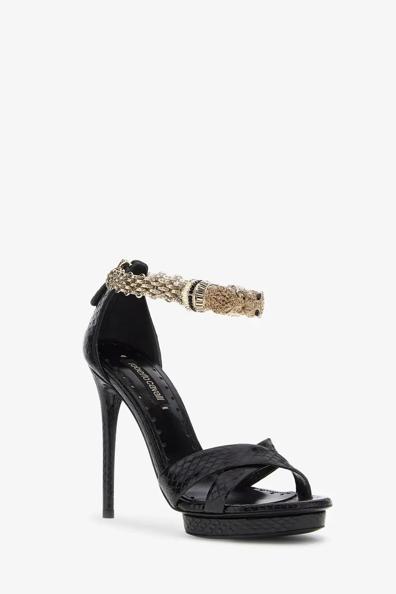 Roberto Cavalli Panther-head high-heel sandals | Thumbnail 4