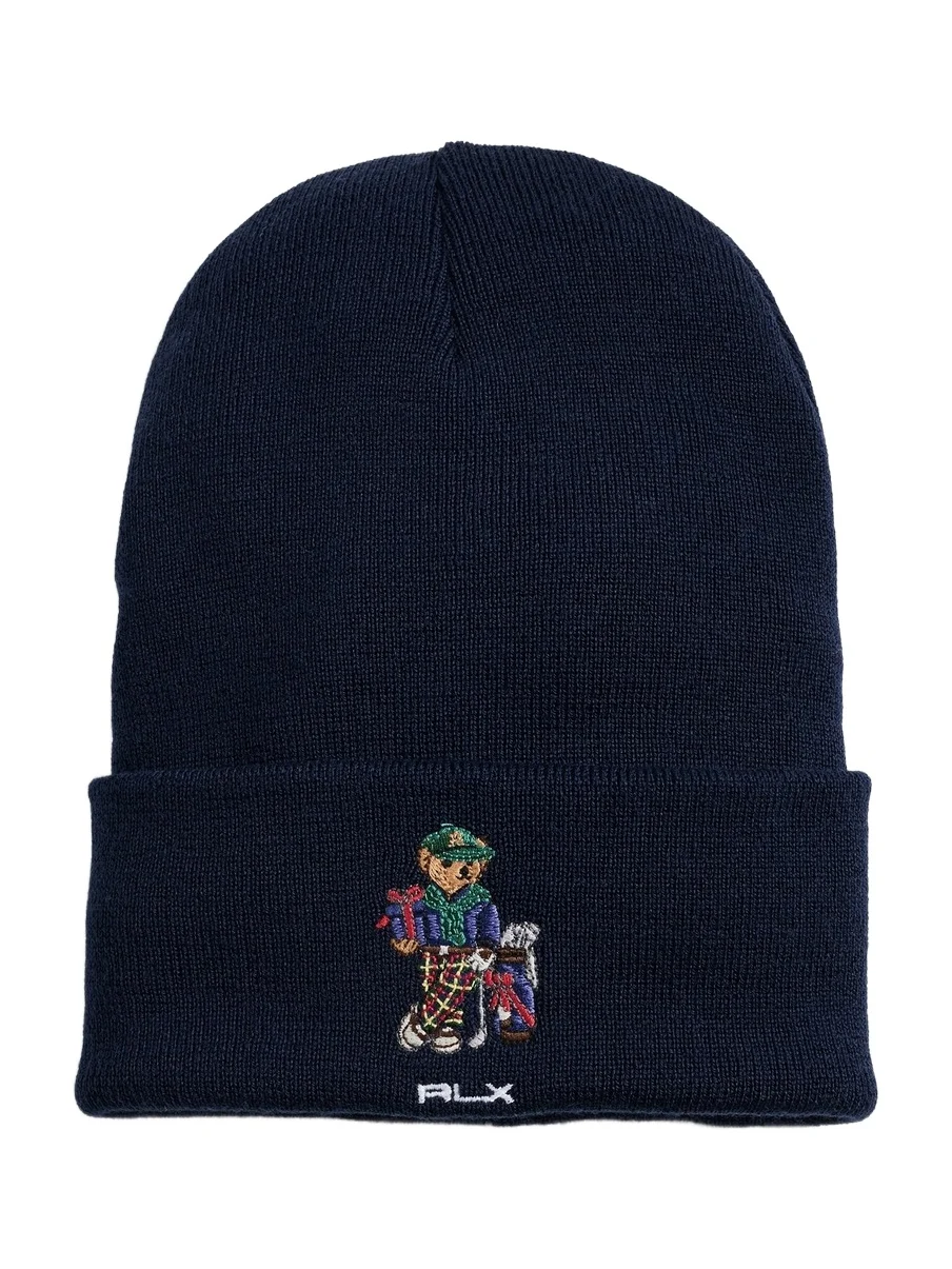 RLX Ralph Lauren Holiday Bear Gift Box Beanie