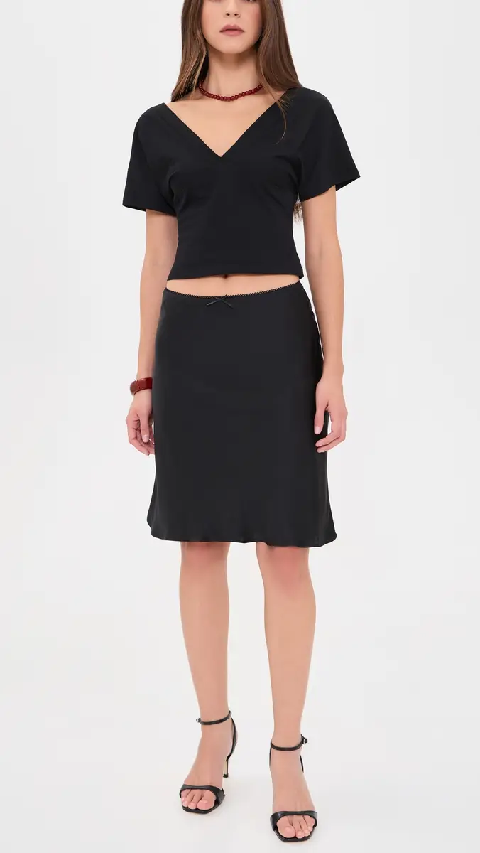 Guizio Paloma Satin Skirt | Thumbnail 5