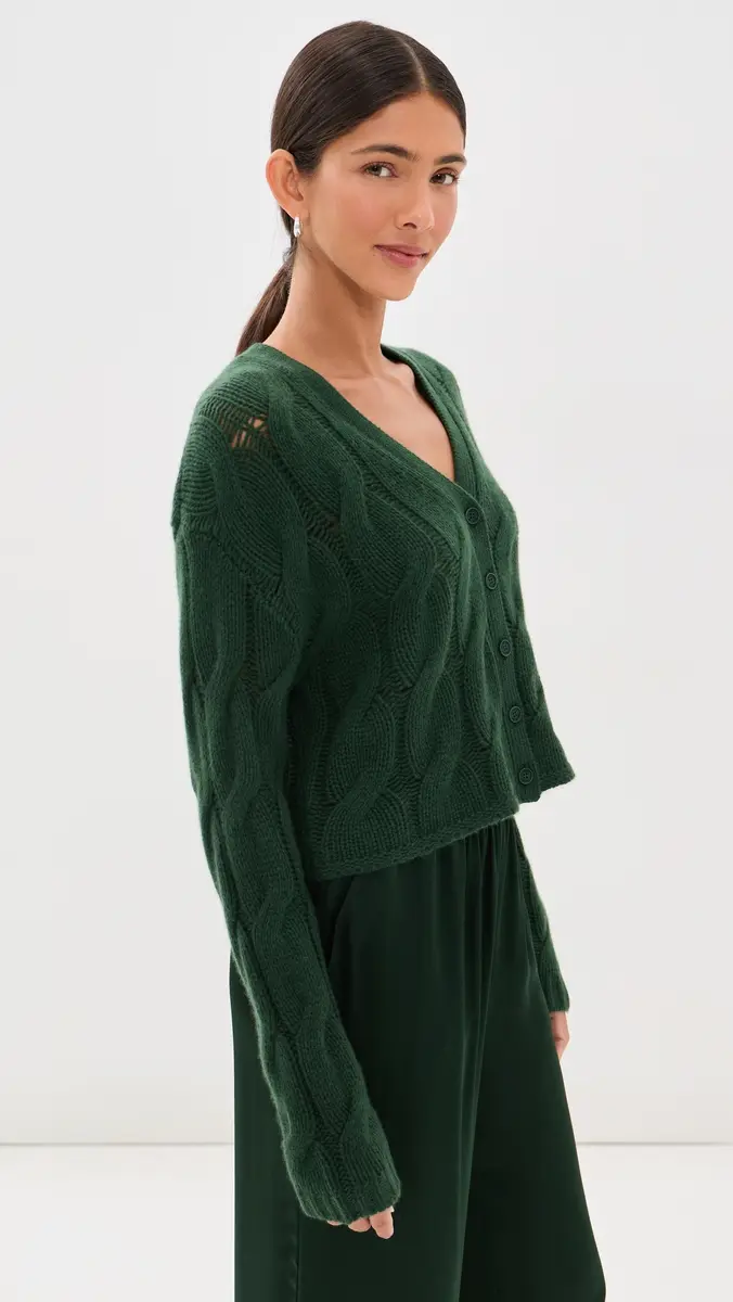 Sablyn Jolie Cropped Cashmere Cable Cardigan | Thumbnail 5 Sablyn Jolie Cropped Cashmere Cable Cardigan | Thumbnail 5