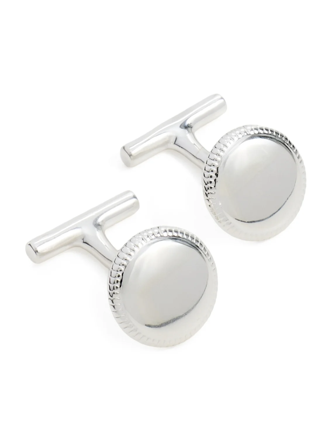 Shinola Sterling Silver Coin Edge Cufflinks