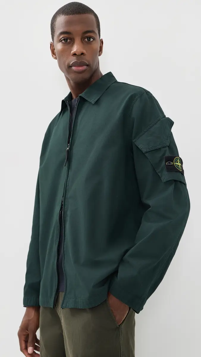 Stone Island Zip Overshirt | Thumbnail 2 Stone Island Zip Overshirt | Thumbnail 2