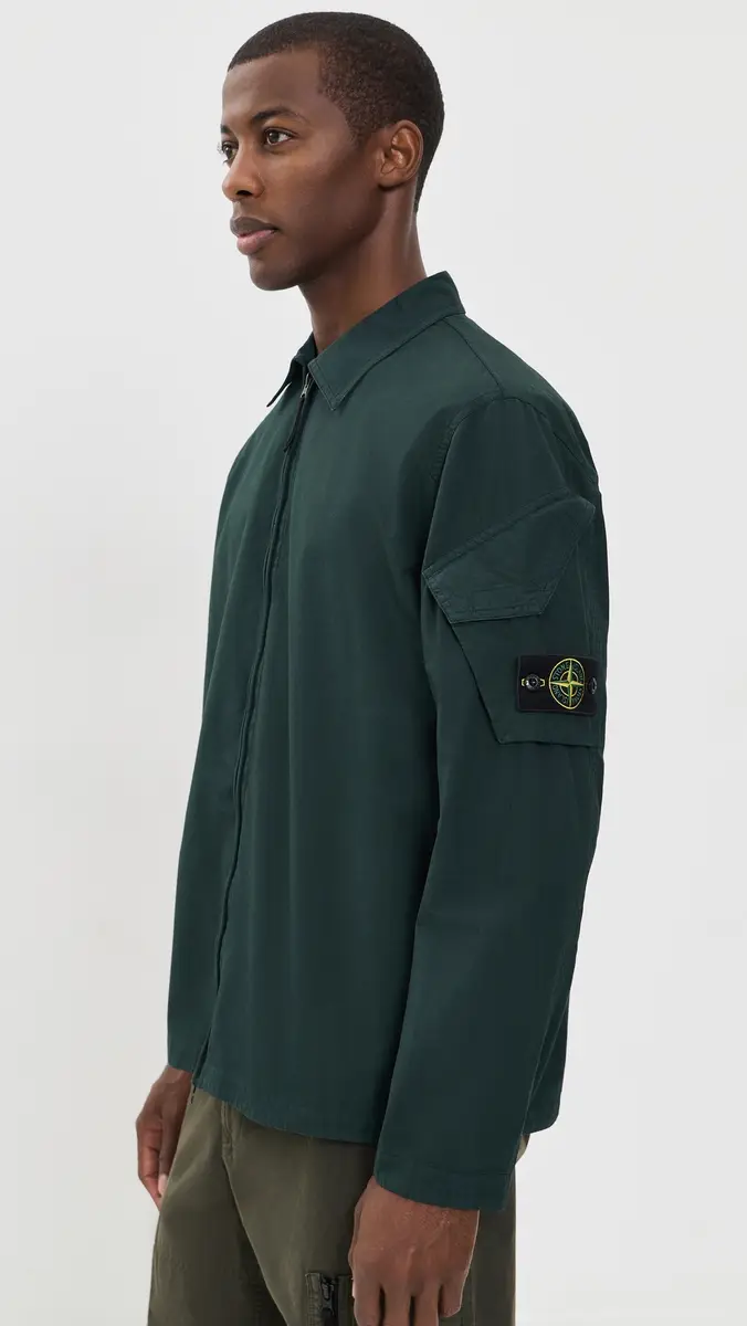 Stone Island Zip Overshirt | Thumbnail 4 Stone Island Zip Overshirt | Thumbnail 4