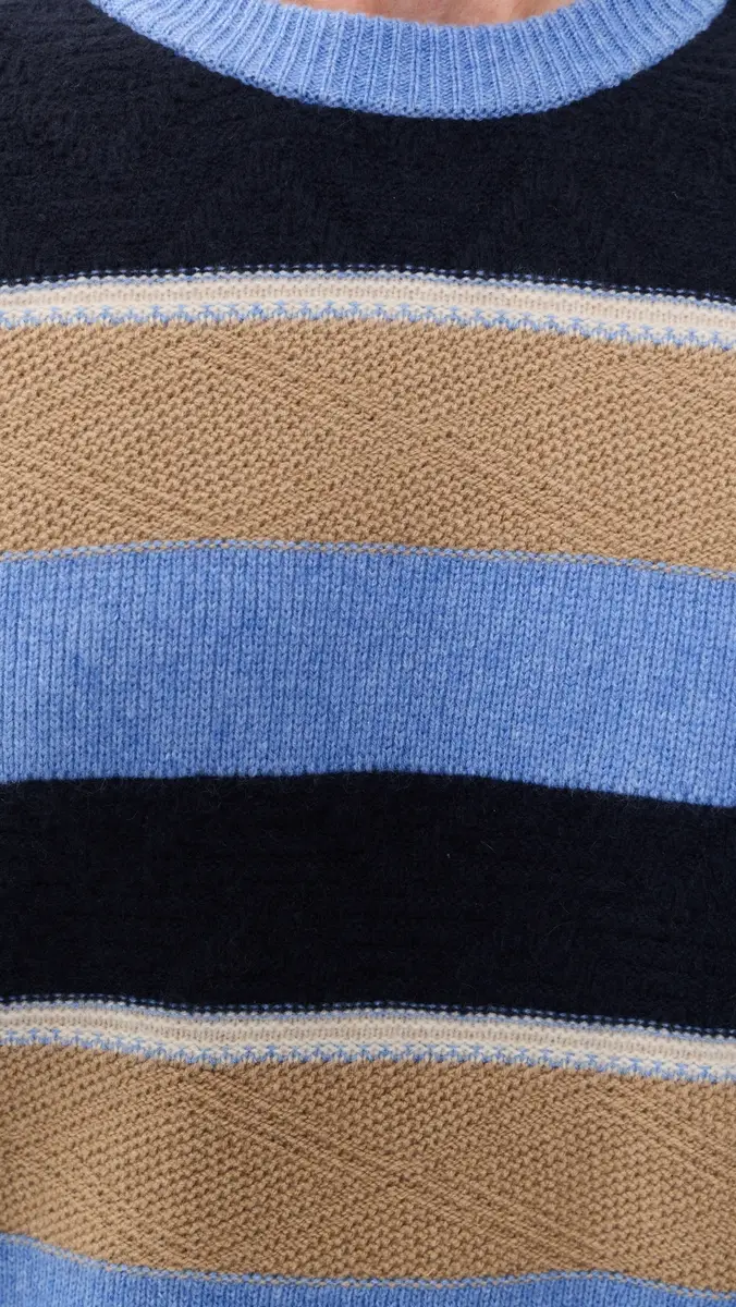 Guest In Residence Stripe Cashmere Crew Sweater | Thumbnail 6