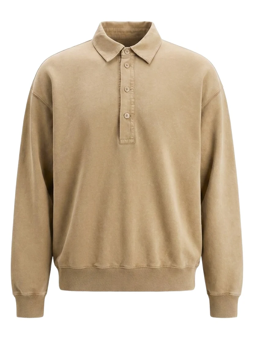 Garment-Dyed French Terry Polo Garment-Dyed French Terry Polo