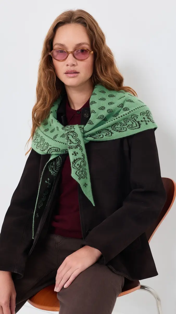 Guest In Residence The Wild Rag Triangle Cashmere Scarf | Thumbnail 3 Guest In Residence The Wild Rag Triangle Cashmere Scarf | Thumbnail 3