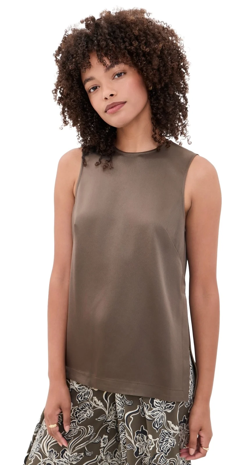 Satin Maxime Top Satin Maxime Top
