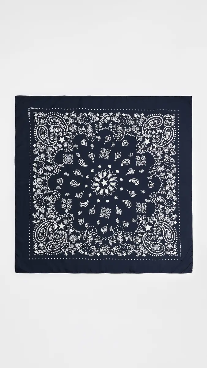 CALL IT BY YOUR NAME Large Silk Bandana | Thumbnail 4 CALL IT BY YOUR NAME Large Silk Bandana | Thumbnail 4
