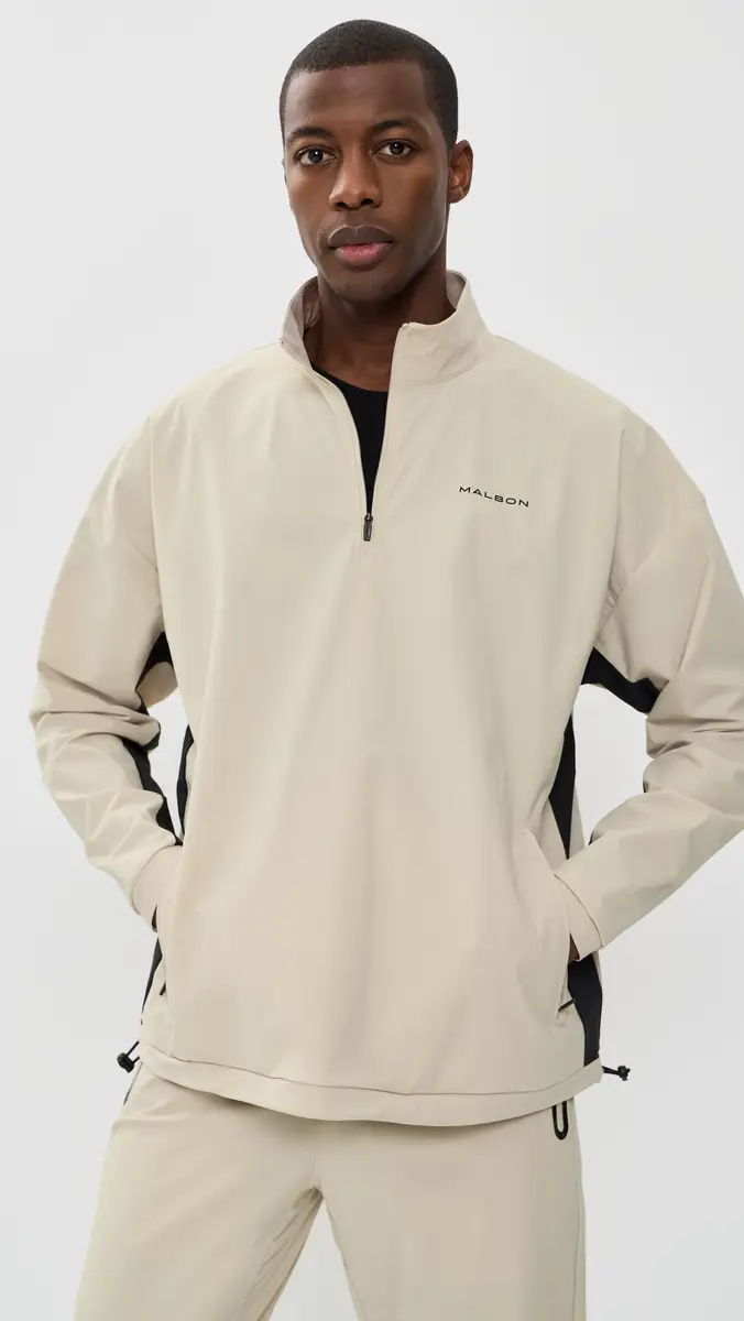 Malbon Performance Quarter Zip Shell Pullover | Thumbnail 2 Malbon Performance Quarter Zip Shell Pullover | Thumbnail 2