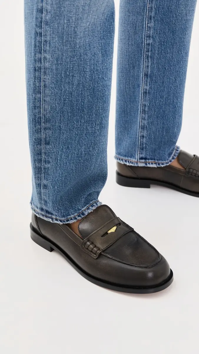 Madewell Porto Brushed Penny Loafers | Thumbnail 3 Madewell Porto Brushed Penny Loafers | Thumbnail 3