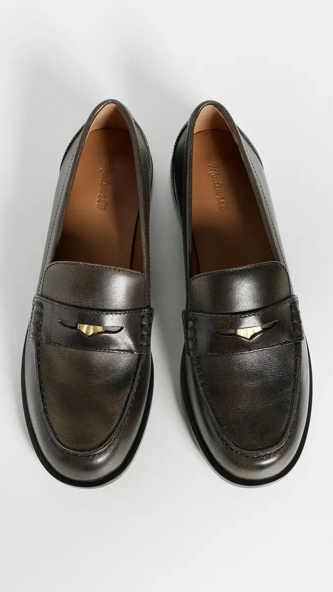 Madewell Porto Brushed Penny Loafers | Thumbnail 5 Madewell Porto Brushed Penny Loafers | Thumbnail 5