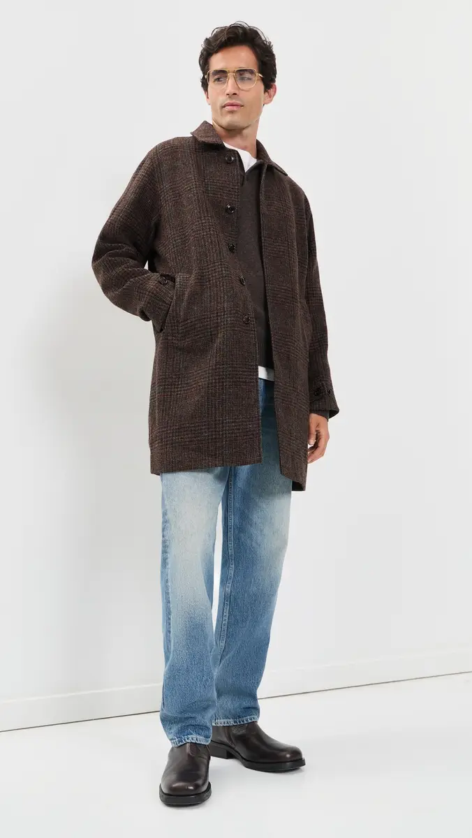 Barbour Lorden Check Wool Overcoat | Thumbnail 5 Barbour Lorden Check Wool Overcoat | Thumbnail 5